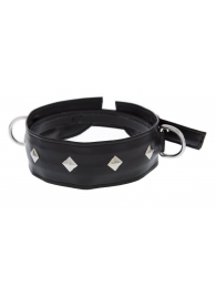 Полиуретановый ошейник с пуклями и D-кольцами Collar with Studs - Blush Novelties - купить с доставкой в Магнитогорске