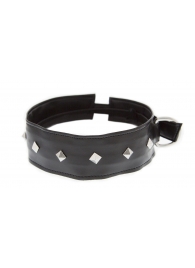 Полиуретановый ошейник с пуклями Collar with Studs - Blush Novelties - купить с доставкой в Магнитогорске