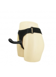Страпон с изогнутой головкой Ultra Harness Curvy Dildo - 15,8 см. - Baile - купить с доставкой в Магнитогорске