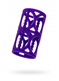 Фиолетовая насадка-сетка на член - A-toys - в Магнитогорске купить с доставкой