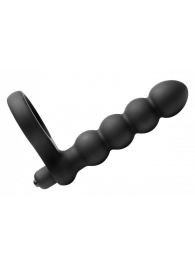 Насадка для двойного проникновения Double Fun Cock Ring with Double Penetration Vibe - XR Brands - в Магнитогорске купить с доставкой