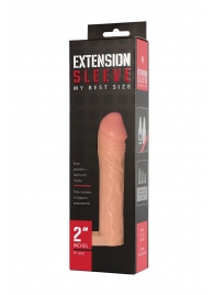 Телесная насадка-удлинитель Extension sleeve с подхватом - 17 см. - Sitabella - в Магнитогорске купить с доставкой