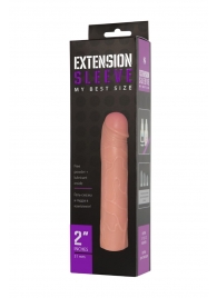 Насадка-удлинитель Extension sleeve телесного цвета - 18,5 см. - Sitabella - в Магнитогорске купить с доставкой