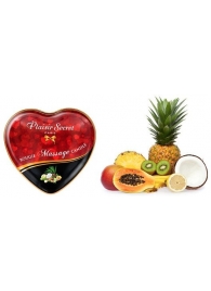 Массажная свеча с ароматом экзотических фруктов Bougie Massage Candle - 35 мл. - Plaisir Secret - купить с доставкой в Магнитогорске