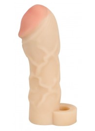 Закрытая удлиняющая насадка на пенис с подхватом мошонки T B Extension - Orion - в Магнитогорске купить с доставкой