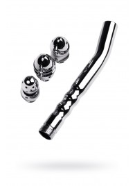 Металлический анальный душ с тремя насадками - ToyFa - купить с доставкой в Магнитогорске