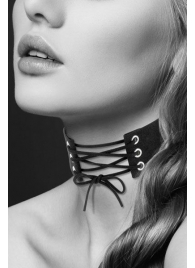 Оригинальный ошейник-чокер со шнуровкой - Bijoux Pour Toi - купить с доставкой в Магнитогорске