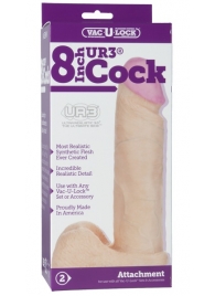Ультрареалистичная насадка для трусиков Vac-U-Lock 8  ULTRASKYN Cock - 20,57 см. - Doc Johnson - купить с доставкой в Магнитогорске