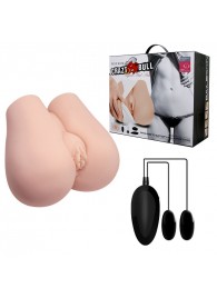 Реалистичный мастурбатор с вибрацией и двумя тоннелями - вагиной и анусом - Baile - в Магнитогорске купить с доставкой