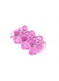 Розовая насадка на пенис Rings Armour - Lola Games - в Магнитогорске купить с доставкой