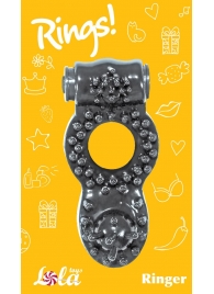 Чёрное эрекционное кольцо Rings Ringer - Lola Games - в Магнитогорске купить с доставкой