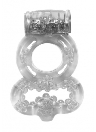 Прозрачное эрекционное кольцо Rings Treadle с подхватом - Lola Games - в Магнитогорске купить с доставкой