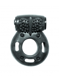 Черное эрекционное кольцо с вибрацией Rings Axle-pin - Lola Games - в Магнитогорске купить с доставкой
