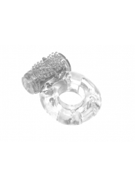 Прозрачное эрекционное кольцо с вибрацией Rings Axle-pin - Lola Games - в Магнитогорске купить с доставкой