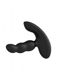 Черный силиконовый стимулятор простаты Levett Nitoc с пультом ДУ - Levett - в Магнитогорске купить с доставкой