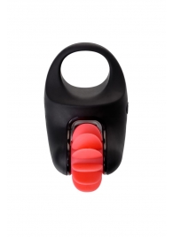 Чёрно-красное эрекционное виброкольцо Erotist - Erotist Adult Toys - в Магнитогорске купить с доставкой