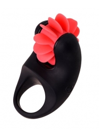 Чёрно-красное эрекционное виброкольцо Erotist - Erotist Adult Toys - в Магнитогорске купить с доставкой
