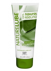 Лубрикант на водной основе NatureLube с алоэ вера - 100 мл. - HOT - купить с доставкой в Магнитогорске