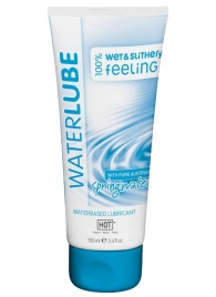 Лубрикант на основе чистой родниковой воды WaterLube - 100 мл. - HOT - купить с доставкой в Магнитогорске