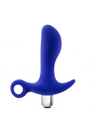 Синий стимулятор простаты с ручкой-кольцом Performance Prostimulator 02 - Blush Novelties - в Магнитогорске купить с доставкой