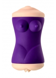 Двухсторонний мастурбатор JOS YARA в фиолетовой колбе - JOS - в Магнитогорске купить с доставкой