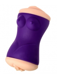 Двухсторонний мастурбатор JOS YARA в фиолетовой колбе - JOS - в Магнитогорске купить с доставкой