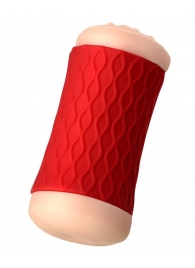 Двухсторонний мастурбатор JOS  NADIN в красном цилиндре - JOS - в Магнитогорске купить с доставкой