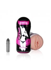 Мастурбатор-вагина Sex In A Can Vibra Vagina Tunnel - Lovetoy - в Магнитогорске купить с доставкой
