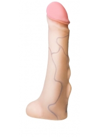 Реалистичная насадка с мошонкой REAL Standard - 18 см. - LOVETOY (А-Полимер) - купить с доставкой в Магнитогорске