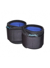 Неопреновые черно-синие наручники - Sitabella - купить с доставкой в Магнитогорске