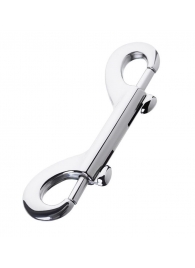 Серебристый двухсторонний карабин TOYFA Metal - ToyFa - купить с доставкой в Магнитогорске