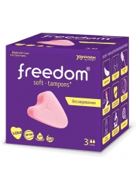 Женские гигиенические тампоны без веревочки FREEDOM mini - 3 шт. - Freedom - купить с доставкой в Магнитогорске