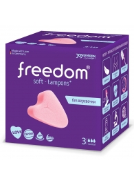 Женские гигиенические тампоны без веревочки FREEDOM normal - 3 шт. - Freedom - купить с доставкой в Магнитогорске