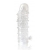 Закрытая прозрачная рельефная насадка Crystal sleeve - 13 см. - Erowoman-Eroman - в Магнитогорске купить с доставкой