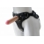 Черный пояс-трусики с двумя насадками Soft-Dolli - 16,5 и 10,5 см. - LOVETOY (А-Полимер) - купить с доставкой в Магнитогорске