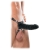 Чёрный полый страпон 7  Silicone Hollow Strap-On - 18 см. - Pipedream - купить с доставкой в Магнитогорске