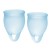 Набор голубых менструальных чаш Feel confident Menstrual Cup - Satisfyer - купить с доставкой в Магнитогорске