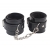 Черные оковы на ноги Obey Me Leather Ankle Cuffs - Chisa - купить с доставкой в Магнитогорске