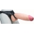 Телесный реалистичный фаллоимитатор на черных трусиках Real Big Strap-On - 34,5 см. - LOVETOY (А-Полимер) - купить с доставкой в Магнитогорске