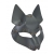 Серая маска Wolf с клепками - Sitabella - купить с доставкой в Магнитогорске