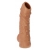 Телесная насадка с пупырышками и открытой головкой Nude Sleeve M - 12 см. - KOKOS - в Магнитогорске купить с доставкой