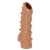 Телесная насадка с шипами и открытой головкой Nude Sleeve L - 14 см. - KOKOS - в Магнитогорске купить с доставкой
