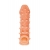 Телесная закрытая насадка с пупырышками Cock Sleeve Size M - 15,6 см. - KOKOS - в Магнитогорске купить с доставкой