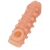 Телесная закрытая насадка с шариками Cock Sleeve Size M - 15,6 см. - KOKOS - в Магнитогорске купить с доставкой