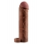 Коричневая насадка с кольцом Perfect 2 Extension with Ball Strap - 19 см. - Pipedream - в Магнитогорске купить с доставкой
