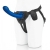 Синяя насадка Remote Control P-Spot G-Spot с черными трусиками - 20 см. - Pegasus - купить с доставкой в Магнитогорске