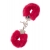 Металлические наручники с красной меховой опушкой METAL HANDCUFF WITH PLUSH RED - Dream Toys - купить с доставкой в Магнитогорске