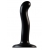 Черный фаллоимитатор-насадка Strap-On-Me P G spot Dildo size S - 16,4 см. - Strap-on-me - купить с доставкой в Магнитогорске