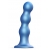 Голубая насадка Strap-On-Me Dildo Plug Balls size S - Strap-on-me - купить с доставкой в Магнитогорске
