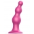 Розовая насадка Strap-On-Me Dildo Plug Beads size S - Strap-on-me - купить с доставкой в Магнитогорске